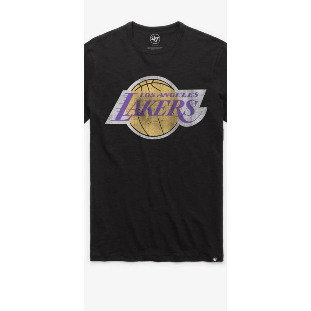 Nwt Los Angeles Lakers Franklin Black Tri Blend 47 Brand Shirt Mens Xl